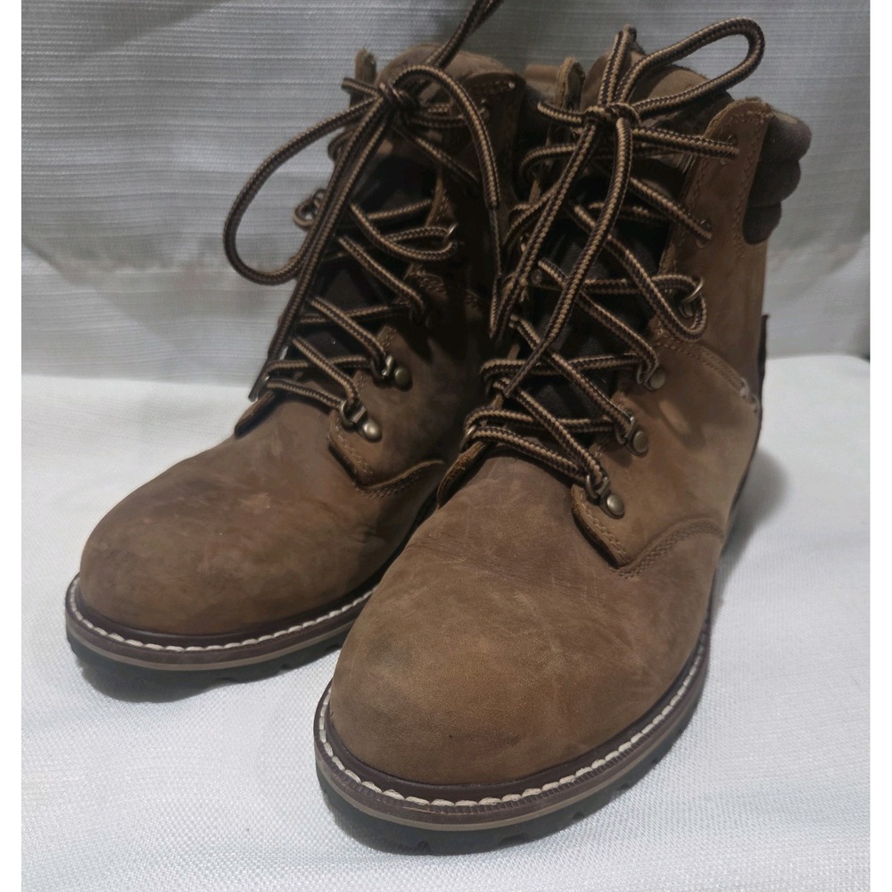 Kodiak Men's Leather Combat Boots Size 8 M Slip Resistant Lace Up
